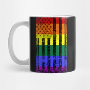 American Flag Gay Pride Mug